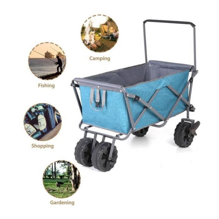 Sekey Chariot De Jardin Pliable Avec Freins Chariot … tout Chariot De Jardin Multi Usage