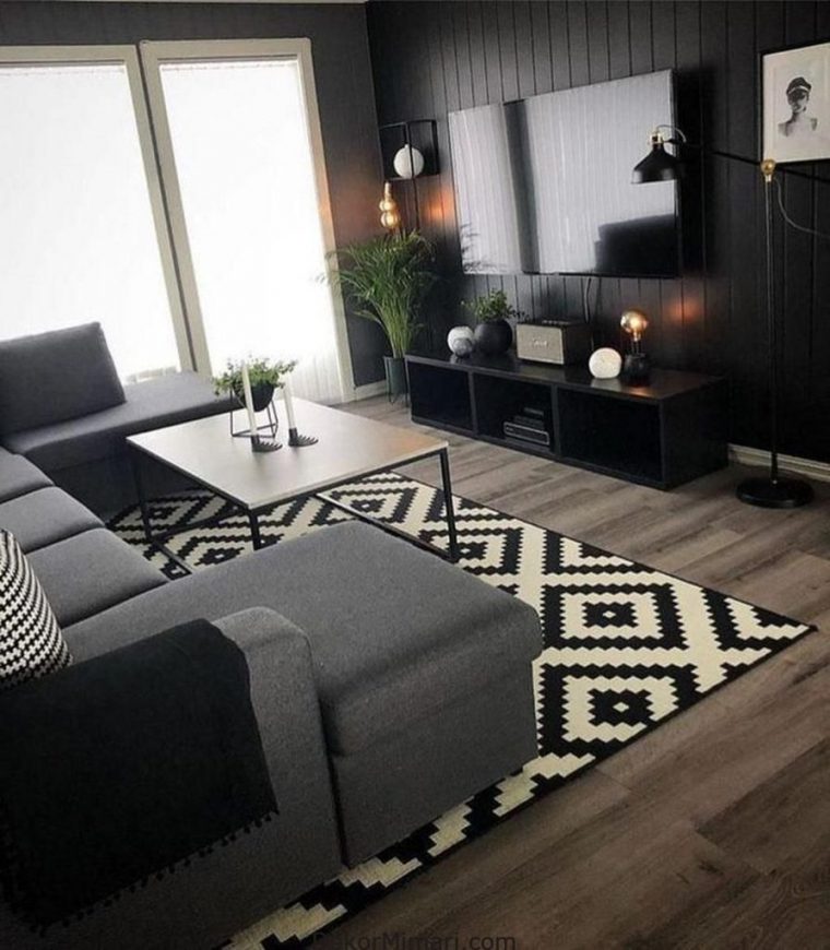 Siyah Mobilya Kombinleri | Ikea Oturma Odası, Oturma Odası … avec Salons De Jardin Ikea