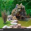 Small Artificial Pond Fountain Summer Garden Landscape ... dedans Fontaine De Jardin En Fonte