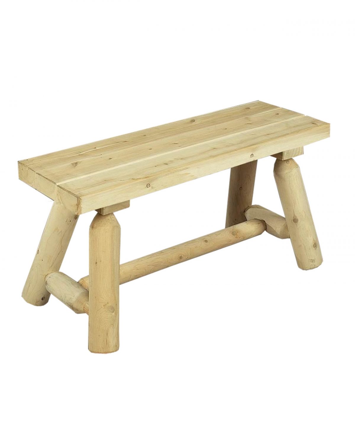 Small Wooden Bench, White Cedar concernant Petit Banc De Jardin