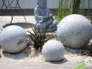 Sphère Granit 20Cm dedans Boule Deco Jardin