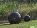 Sphère Granit 40Cm encequiconcerne Boule Deco Jardin