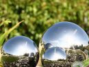 Sphère Inox 50Cm avec Boule Deco Jardin