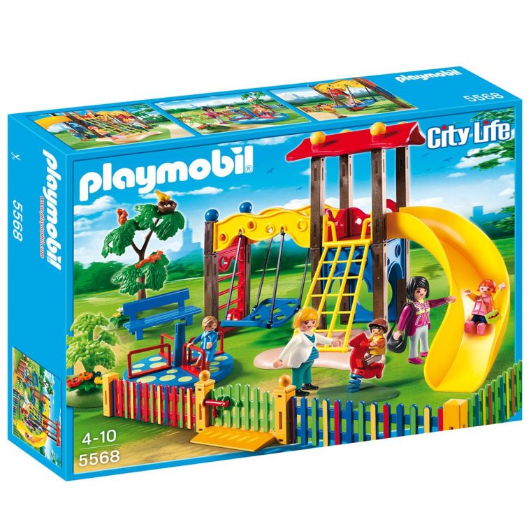 Square Pour Enfants Avec Jeux Playmobil City Life – 5568 … encequiconcerne Grand Jardin D Enfant Playmobil