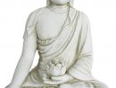 Statue Bouddha Avec Fleur De Lotus En Pierre Reconstituée destiné Statue Bouddha Exterieur Pour Jardin