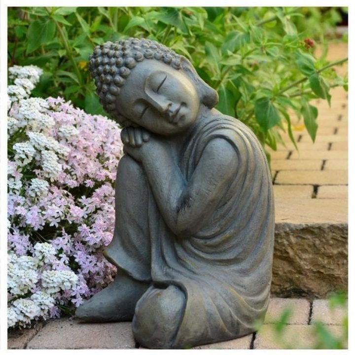 Statue Bouddha Jardin Décoration Zen 43 Cm – Achat / Vente … dedans Statues De Jardin Occasion