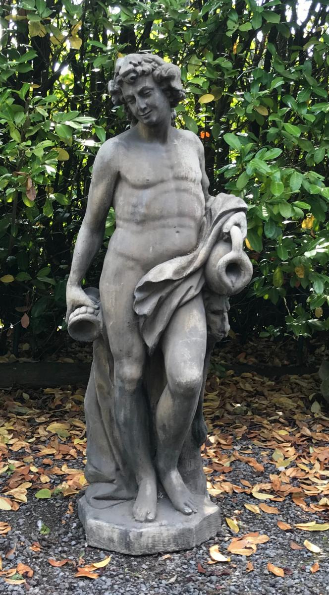 Statue De Jardin En Pierre Reconstituée – Antiquités Du … dedans Statue De Jardin En Pierre Reconstituée