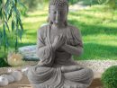 Statue En Fibre De Verre Et Argile - Nortene intérieur Statue Bouddha Exterieur Pour Jardin