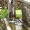 Stone Water Trough Makes A Natural Water Feature. | Water ... encequiconcerne Fontaine A Eau De Jardin