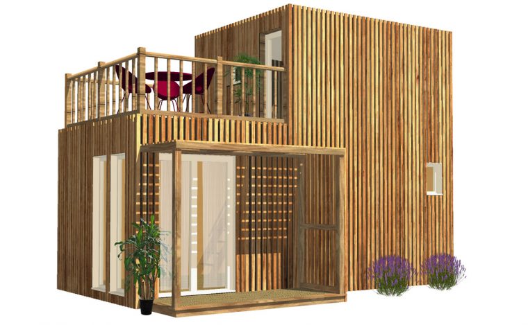 Studio De Jardin Avec Chambre Et Terrasse, 30M² destiné Studio De Jardin Prix