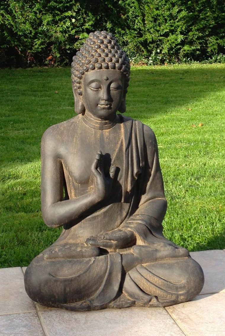 Superbe Statue De Bouddha Zen Jardin 73 Cm Pas Cher ... concernant Bouddha Pour Jardin Pas Cher