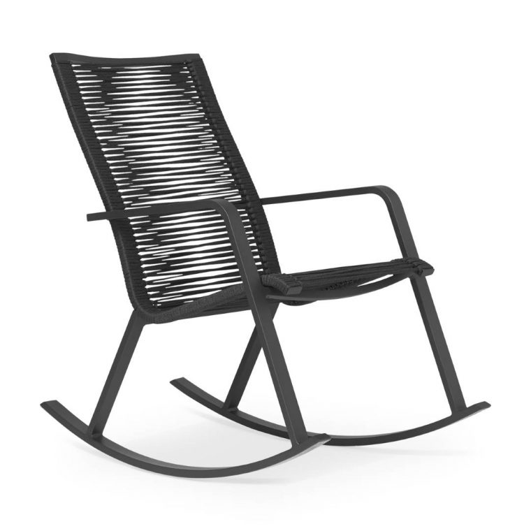 Swing By Rocking Chair – Jdv | Aluminum, Rope | Jdv intérieur Rocking Chair Jardin