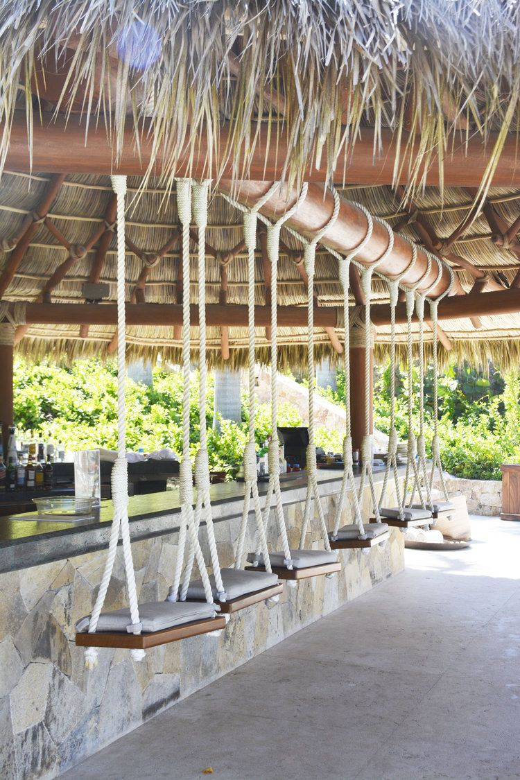 Swings, Chair, Beach Club, Punta Mita, Mexico, Vacation ... à Paillote De Jardin