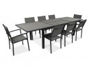 Table Aluminium 10 Personnes Avec Chaises serapportantà Table Et Chaise De Jardin Solde