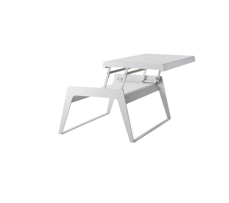 Table Basse Contemporaine / En Aluminium / Rectangulaire … intérieur Desserte Jardin Plastique