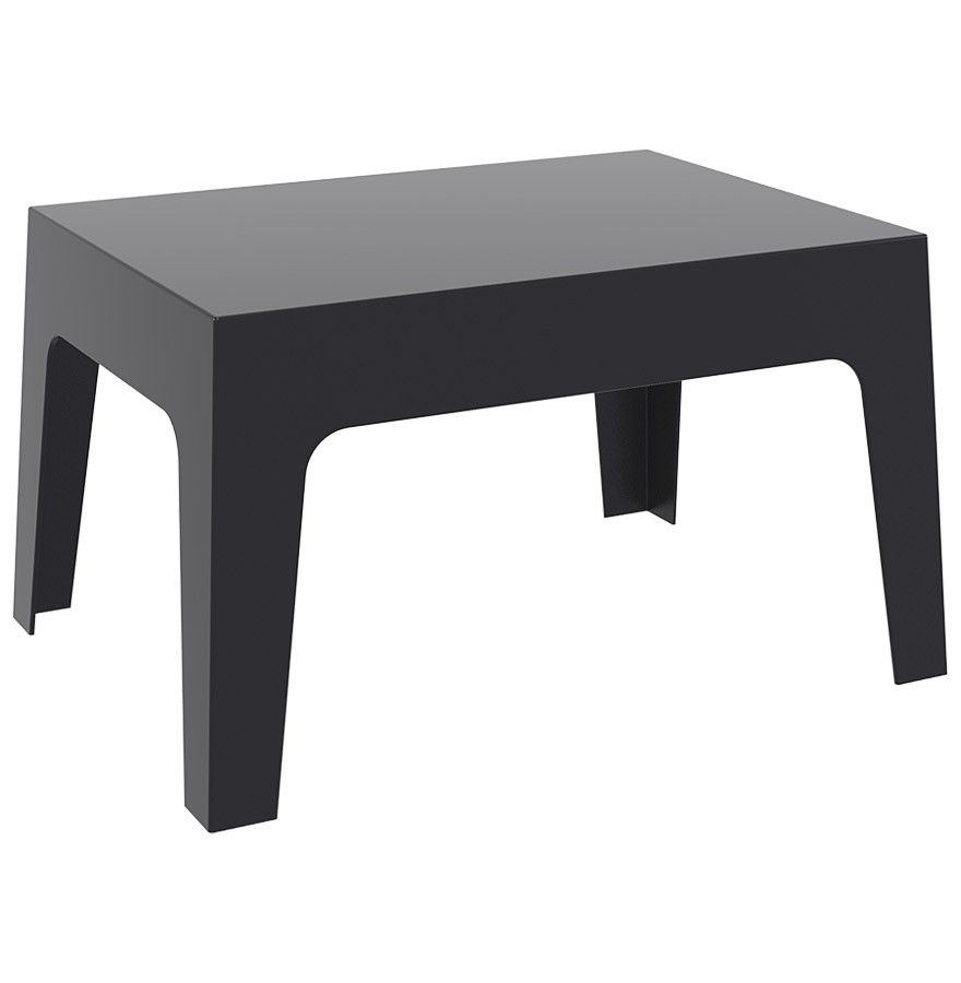Table Basse 'marto' Noire En Matière Plastique pour Table Basse De Jardin En Plastique