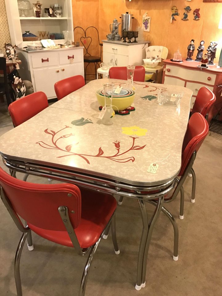 Table Bistrot Pas Cher Charmant Vintage Formica Table D … concernant Salon De Jardin D Occasion