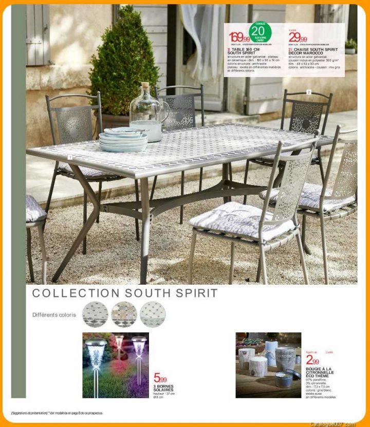 Table Chaises South Spirit Intermarche Avril 2017 – Intermarché intérieur Table De Jardin Intermarché