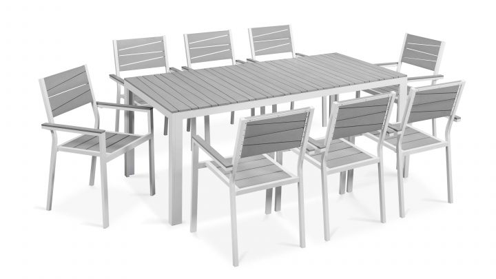 Table De Jardin 8 Places Aluminium Polywood concernant Salon De Jardin En Bois Pas Cher