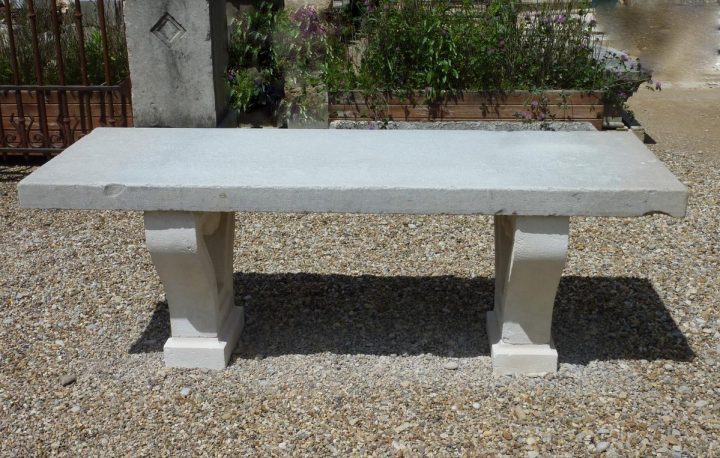Table De Jardin En Pierre – Pierre – Néo-Classique – Xixe S … avec Table De Jardin En Pierre