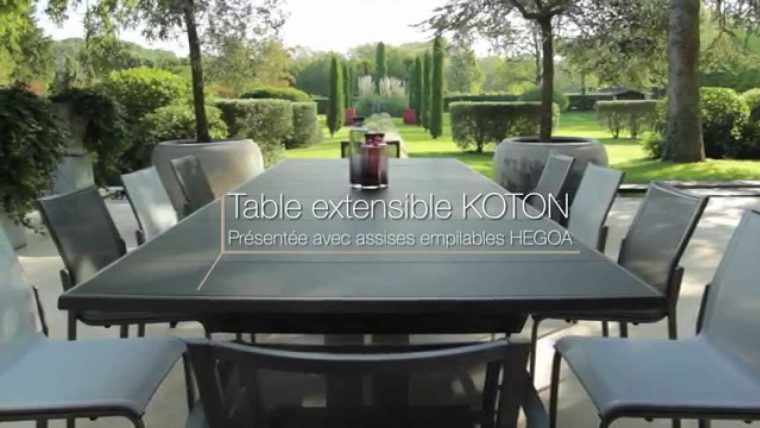 Table Extensible Koton – Les Jardins© Tables De Jardin Haut De Gamme avec Mobilier Jardin Haut De Gamme