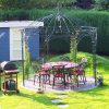Table Fer Forgé, Gloriette Fer Forgé Assortie | Le Blog De ... pour Decoration De Jardin En Fer Forgé