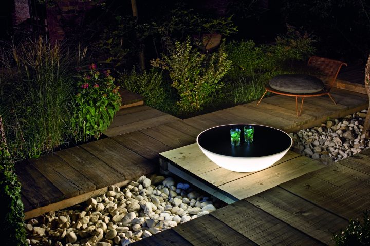 Table Lumineuse Solar De Foscarini | Plancha Exterieur … concernant Salon De Jardin Lumineux