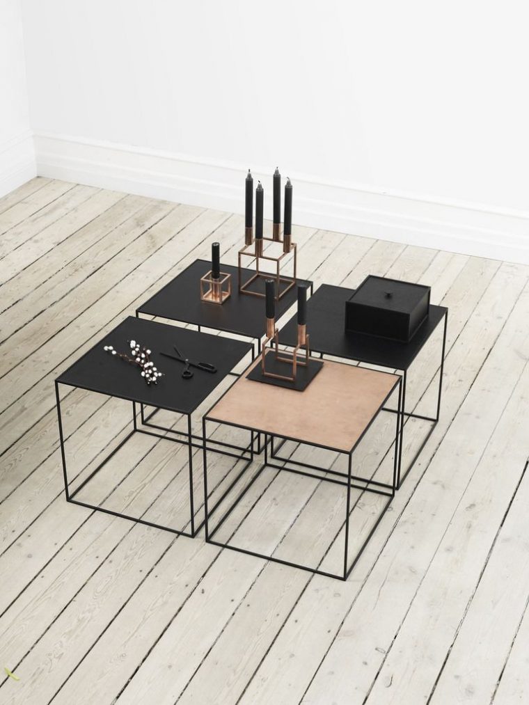 Table Metal Noir Et Cuivre | Mobilier De Salon, Maison Et … tout Table Basse Jardin Metal