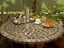 Table Mosaïque | Table Fer Forgé : Votre Table Mosaïque ... avec Table Carrelee Jardin
