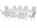 Table Octogonale En Aluminium Coloris Galet - Dim : L 274 X ... pour Table De Jardin C Discount