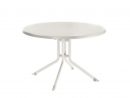 Table Pliante En Résine, Diamètre 100 Cm, Kettler Couleur Kettler Blanc /  Blanc concernant Table De Jardin Kettler