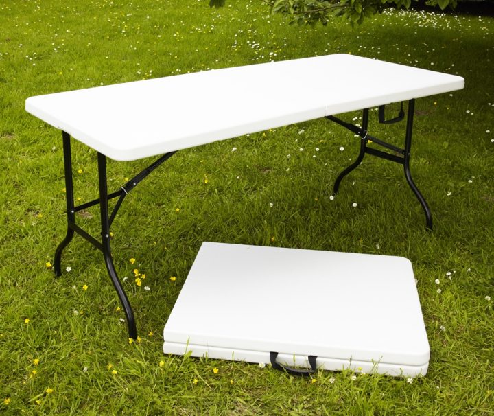 Table Pliante Multi-Usage 180X75X74Cm à Table De Jardin Plastique Leclerc