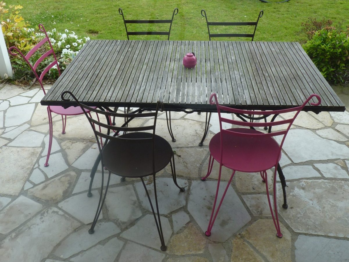 Table Ronde Fer Forgé Extérieur Nouveau Tables Et Chaises De ... tout Table Et Chaise De Jardin Solde