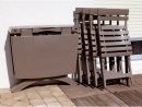 Tables De Jardin Vega 118 Cm avec Ensemble Table Et Chaise De Jardin Grosfillex