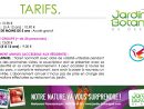 Tarifs - Jardin Botanique Deshaies encequiconcerne Prix Location Jardin
