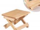 Taşınabilir 24X19X17.8 Cm Plaj Sandalyesi Basit Ahşap Katlanır Tabure Dış  Mekan Mobilyası Balıkçılık Sandalyeler Modern Küçük Dışkı Kamp Sandalyesi avec Table De Jardin Discount