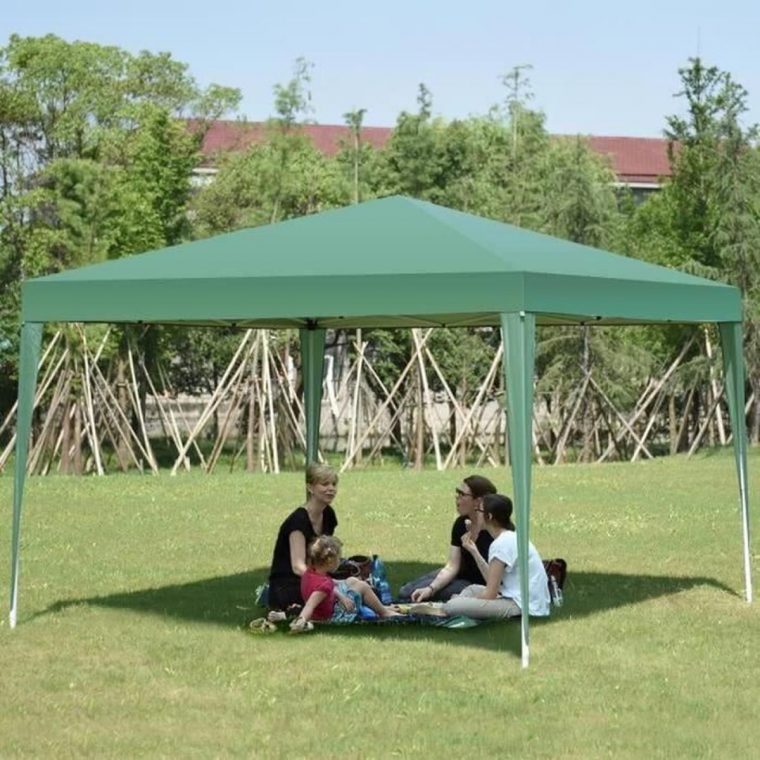 Tente Pavilion Tente De Jardin Pliante Hauteur Réglable Anti … concernant Tente De Jardin Pas Cher