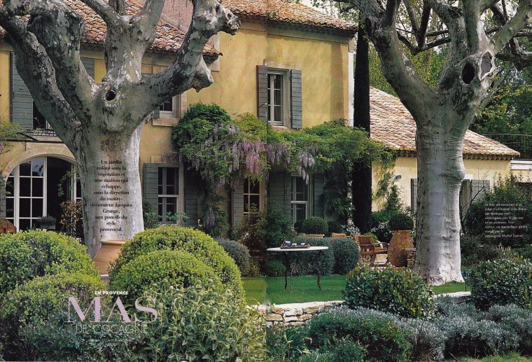 Terry And Jean De Gunzburg's Home In Provence Designed By … à Chaux Jardin