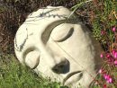 Tête Décorative À Poser En Béton | Sculpture En Béton ... concernant Jardins Animés Sculpture