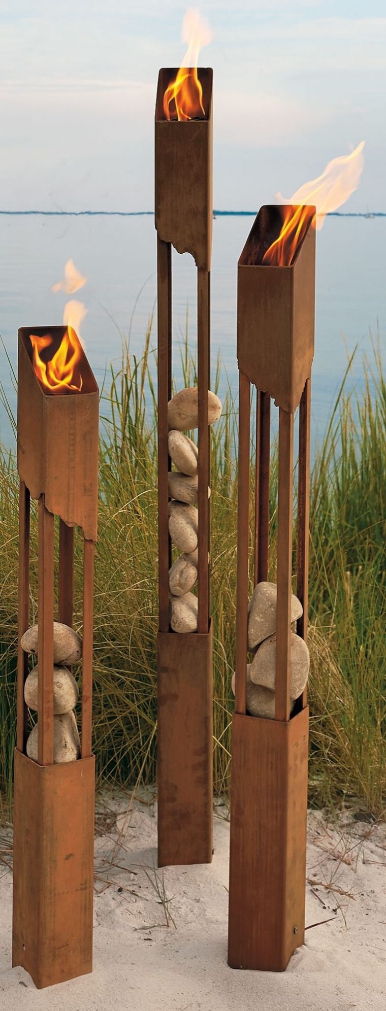 The Raw, Artistic Feel Of Our Mesa Torches Will Fill Any … pour Torches De Jardin