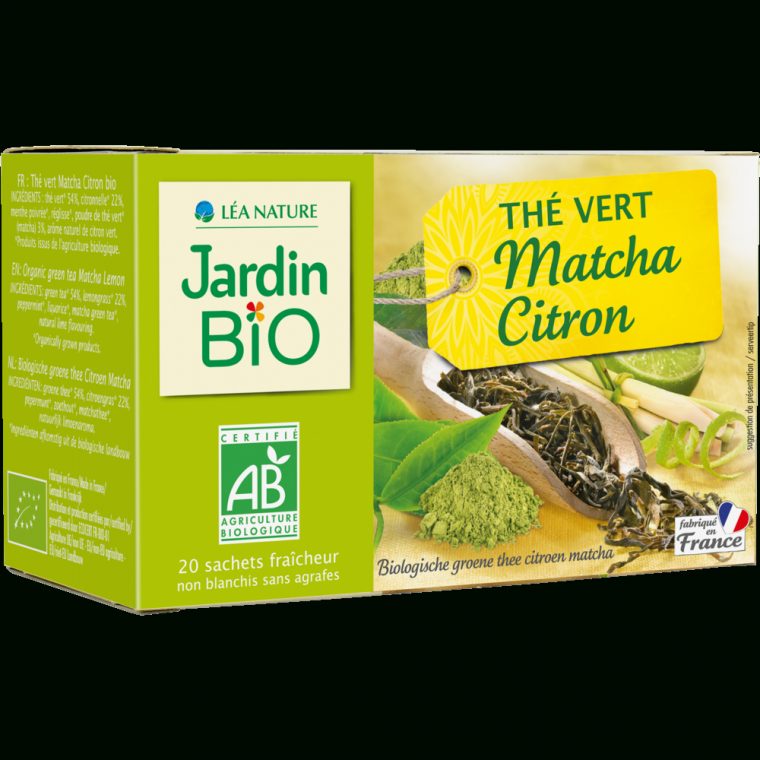 Thé Vert Matcha Citron Biologique , France Export Fv concernant Tisane Jardin Bio