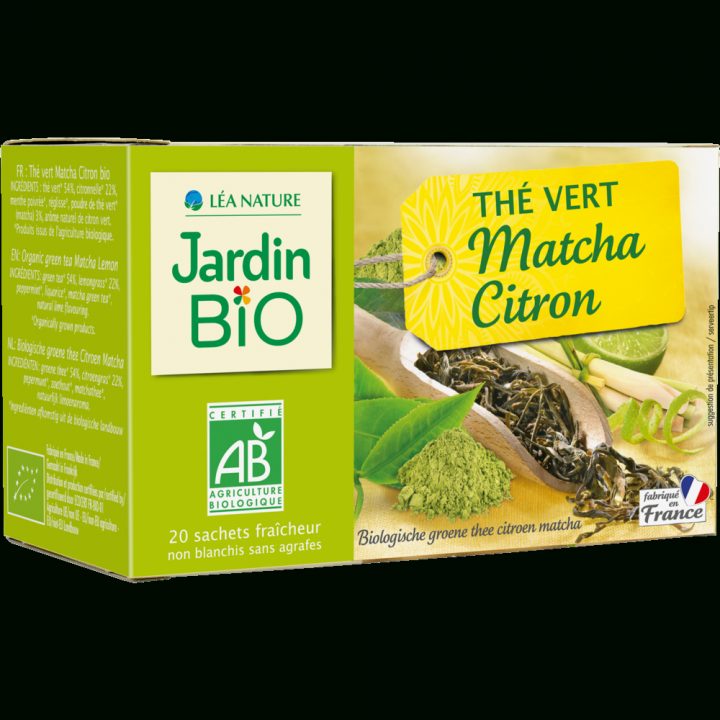 Thé Vert Matcha Citron Biologique , France Export Fv serapportantà Jardin Bio Infusion
