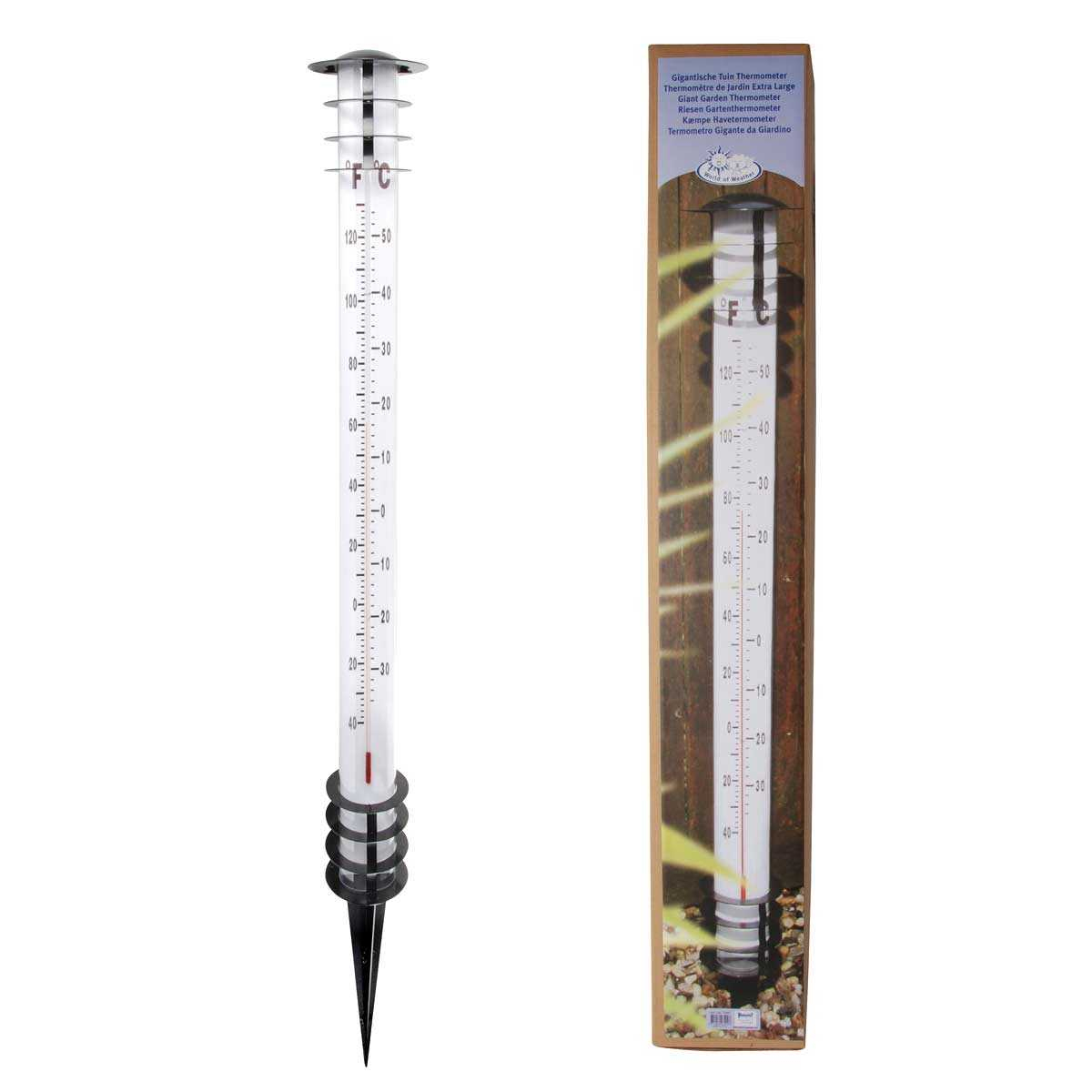 Thermomètre De Jardin Extra-Large À Planter 114Cm pour Thermometre De Jardin