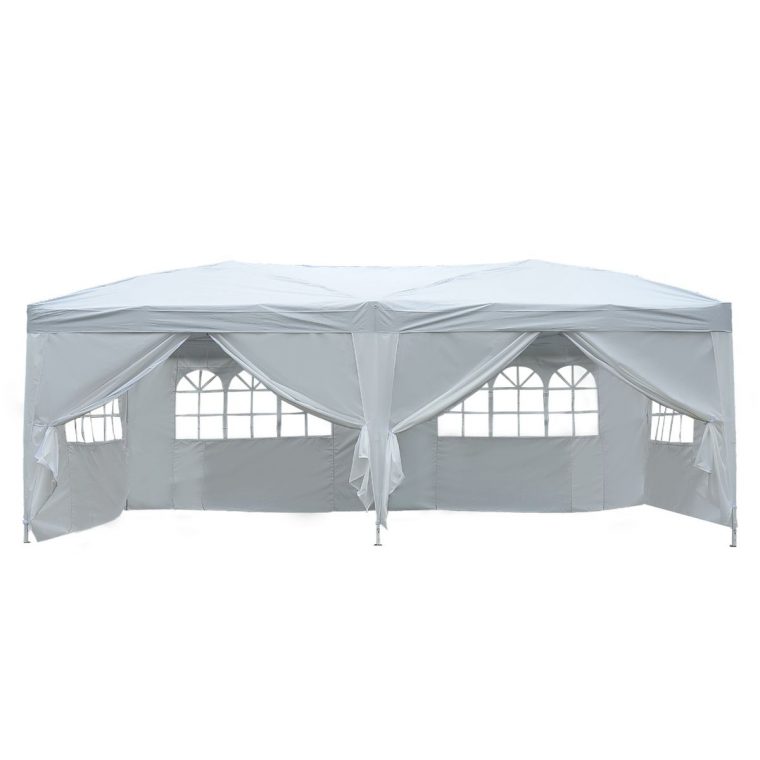 Tonnelle 3X6 M Blanche | Tente Reception, Tentes Et Tente … dedans Tente De Jardin Pliante