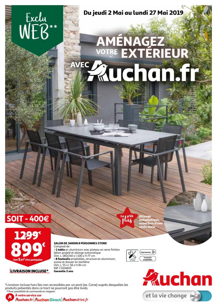 Tract Exclu Web – 2 Mai Au 27 Mai 2019 By Auchan Saint-Omer … tout Auchan Salon De Jardin