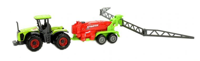 Tracteur Avec Remorque Pulvérisateur 15 Cm Vert/rouge avec Pulverisateur Jardin Gamm Vert