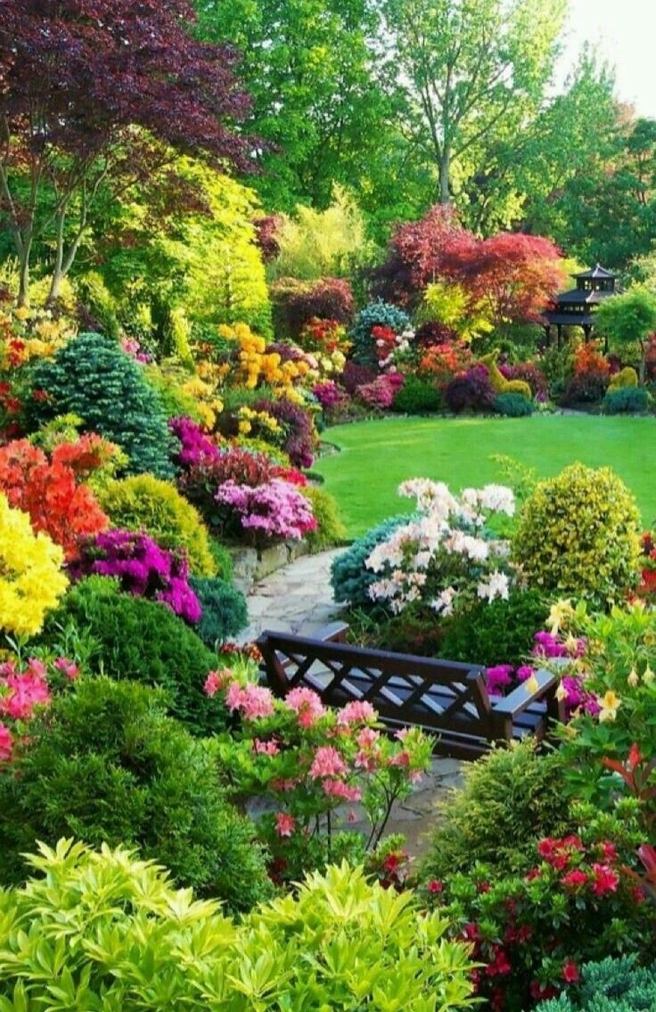 Très Beau Jardin Fleuri. | Beaux Jardins, Idées Jardin Et ... avec Jardins Fleuris Paysagiste