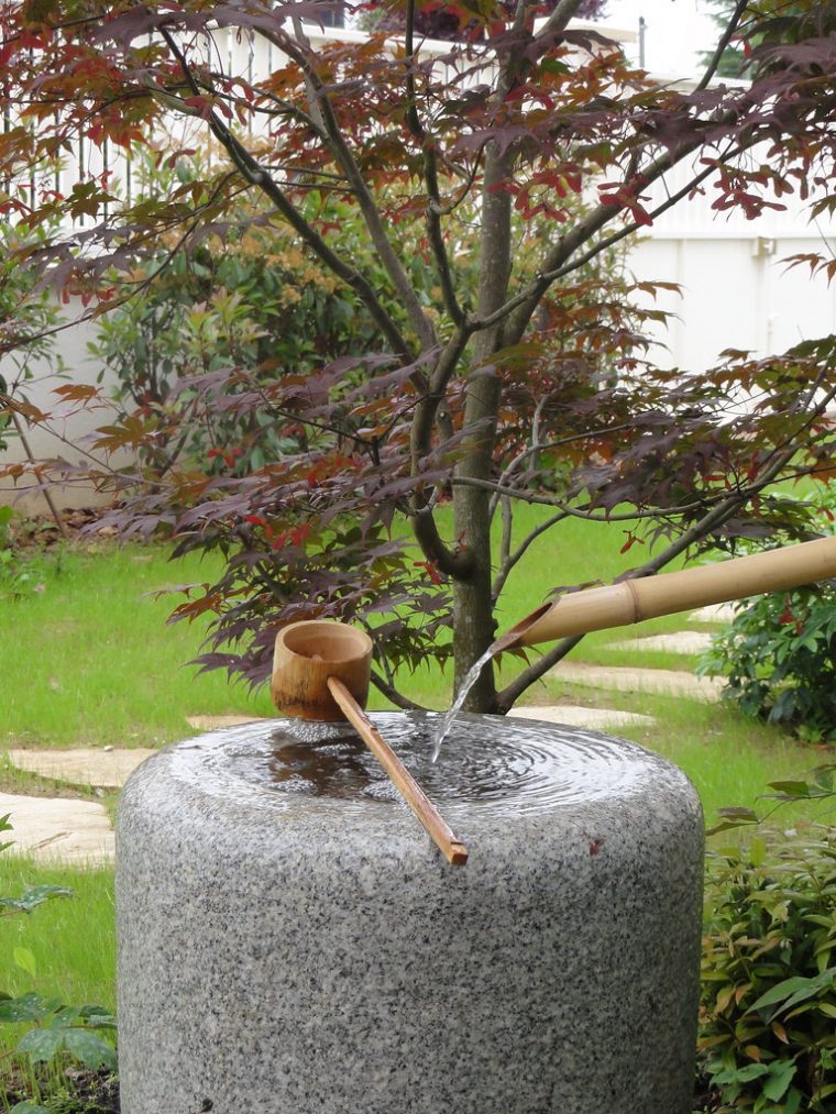 Tsukubaï (Fontaine Japonaise En Granit) | Jardins Du Japon … concernant Fontaine Jardin Japonais