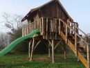 Tuto Pour La Fabrication D'une Cabane En Bois Sur Pilotis Pour Enfant encequiconcerne Cabanne Jardin Enfant