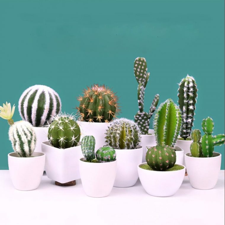 Us $0.8 26% Off|Artificial Succulents Plant Garden Miniature Fake Cactus  Diy Home Floral Decoration Wedding Office Garden Decorative  Plant|Artificial … tout Jardin Cactus Miniature
